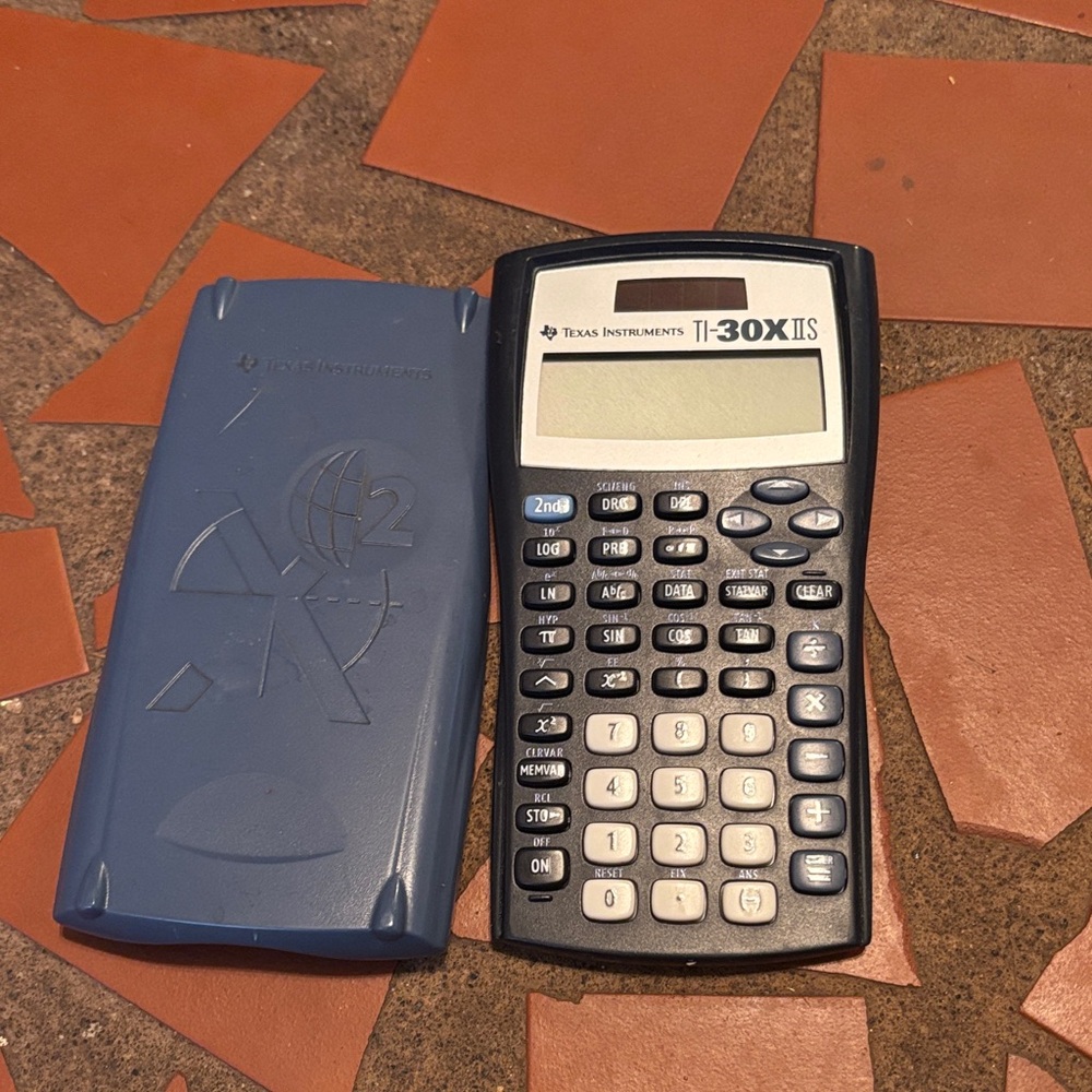 Texas Instruments TI-30X IIS Calculator in Blue and White